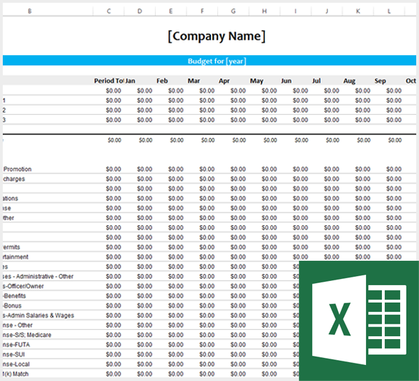 Free Business Budget Template by acclux