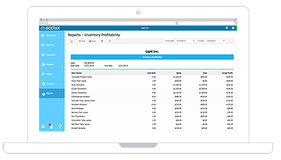 acclux accounting invoices